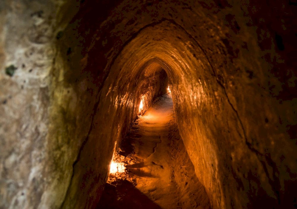 The Viet Minh expanded the tunnel network to 250km